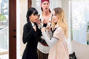 Aria Valencia Maria Kazi – Megan Vs Wednesday –