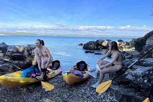 Kristina & Mira D – Nude Kayaking And Hiking Naked Outdoors On A Deserted Adriatic Island With Mira And Kristina 14 Kristina Mira D – Nude Kayaking And Hiking Naked