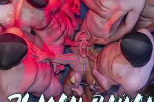 Rebecca More 21 Man Bukkake Cumshot