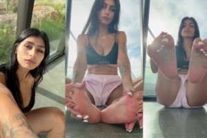 Mia Khalifa Foot Massage Feet Fetish NEW LEAk