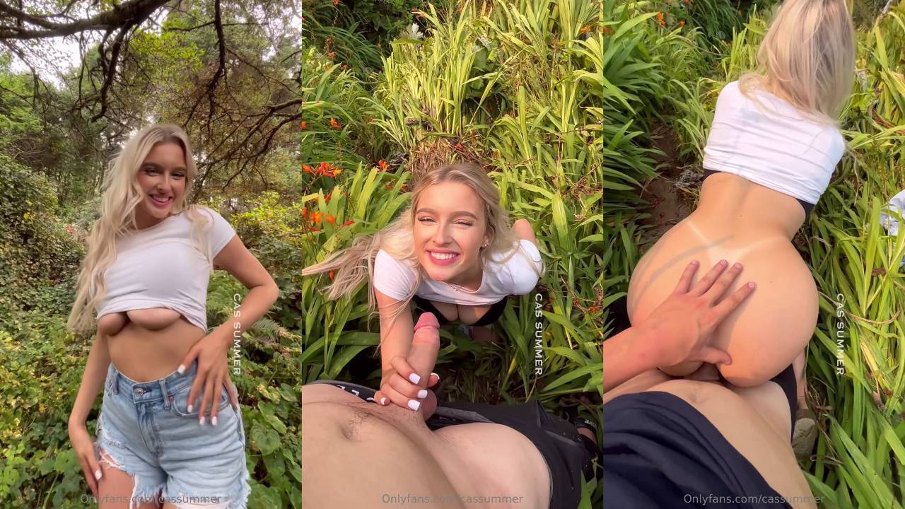 Cas Summer BRAND NEW POV Sneaky Sex In The Jungle