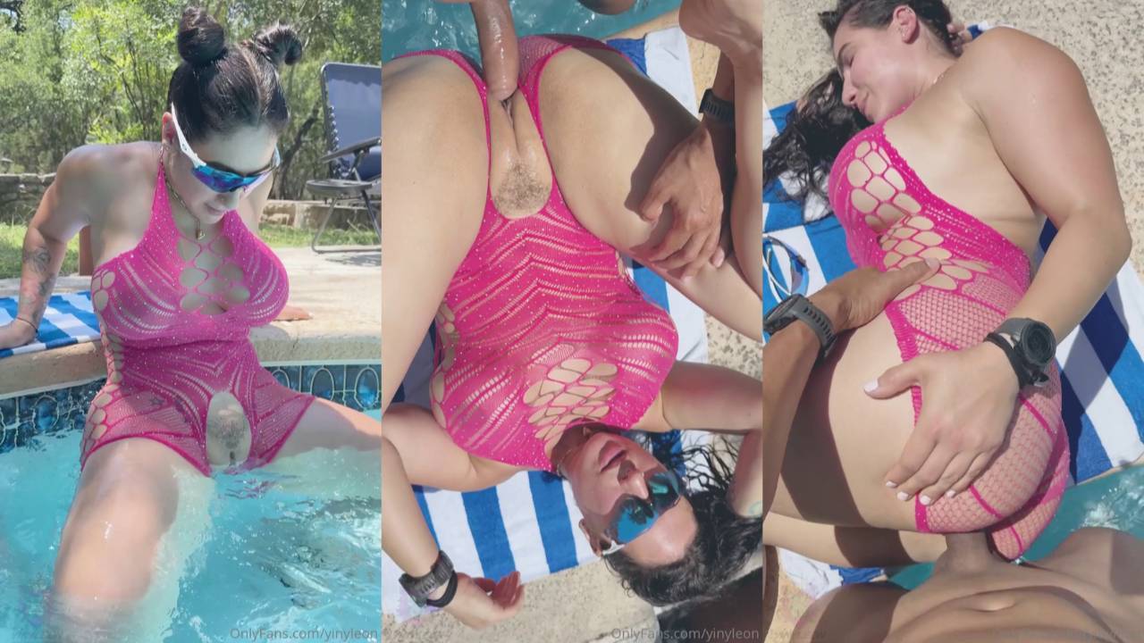 Yiny Leon Husbend Fucks Thick Pussy In The Pool