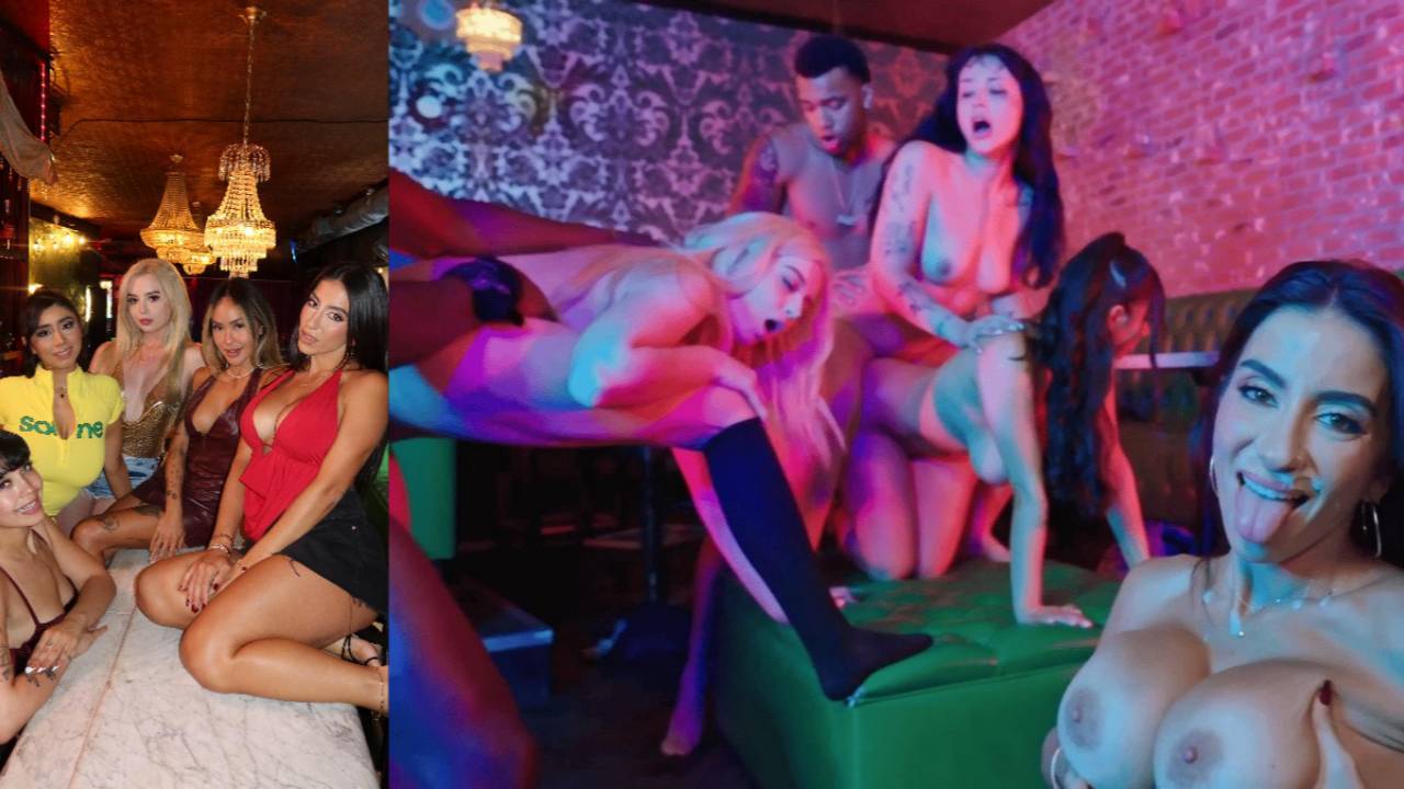 Lena the plug, Violet Myers, Beca Barbie, Linda Lan, Lawson jones, Victor Ray NEW NIght Club Plug Talk Orgy