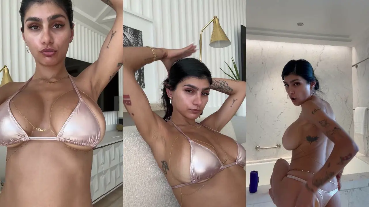 Mia Khalifa – Smoking Pot & Naked Shower OnlyFans PPV