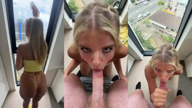Layla Roo – Quickie Blowjob POV In The Balcony OnlyFans Scene
