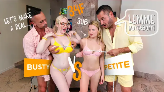 Paris White & Gigi Sweets – Polar Opposites: Busty vs Petite Swap