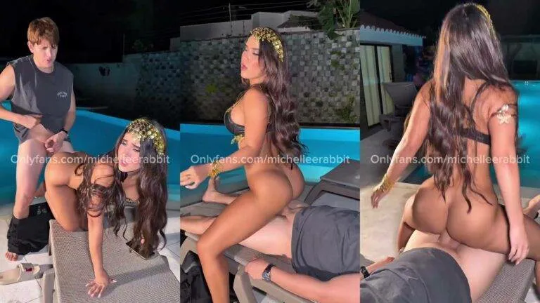 Michelle Rabbit – Princess Slut Takes A BWC By The Pool NEW Onlyfans Leak OnlyFans